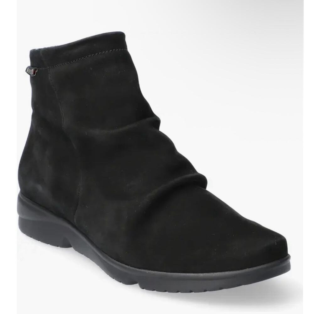 Memphisto Rezia Black Suede Bootie EU 6.5 US 8